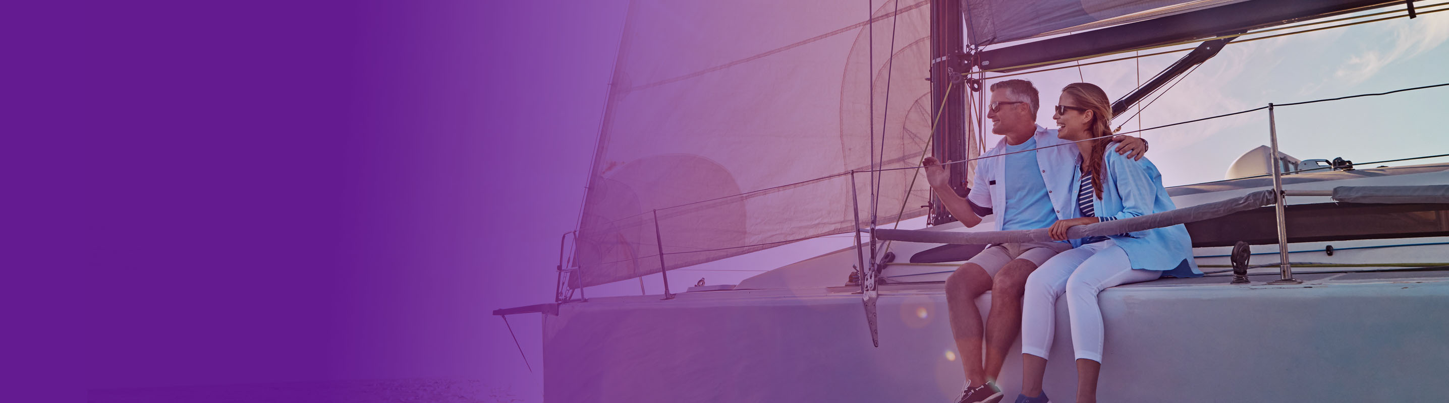 couple sitting on a boat
