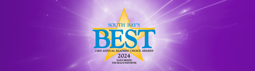 South Bay's Best logo on purple background.