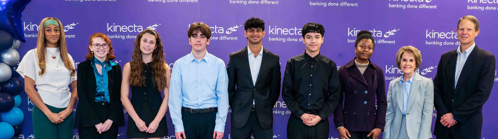 Scholarship and Teaching Grant award recipients stand for a group photo.