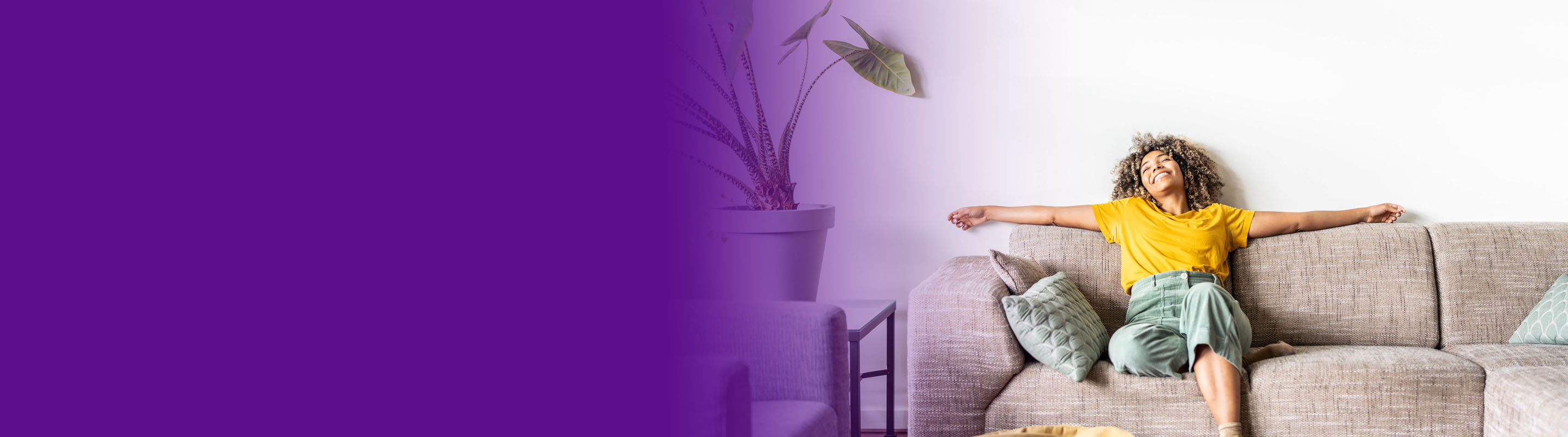 women seated on the living room couch 