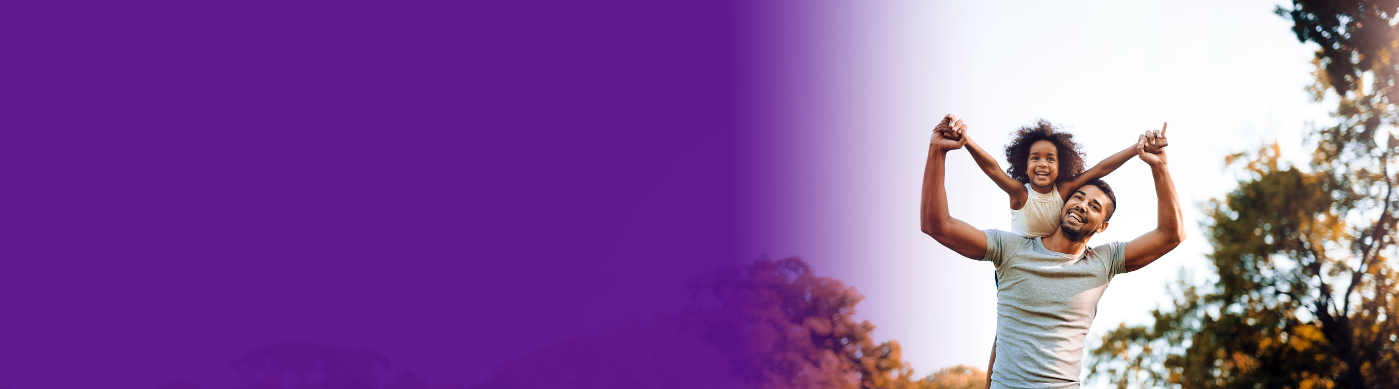 father and daughter walking in the park